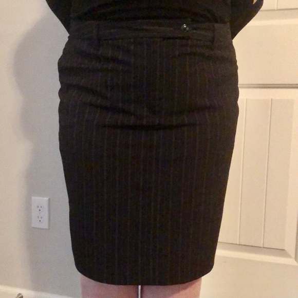 attention Dresses & Skirts - Attention Plus Size Black Pinstripe Career Skirt
